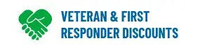 We support veterans and first responders and offer discounts