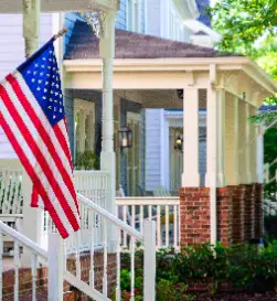 House with Flag